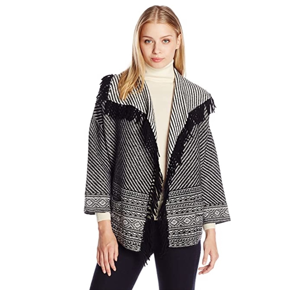 Joie Open Sweater with Fringe